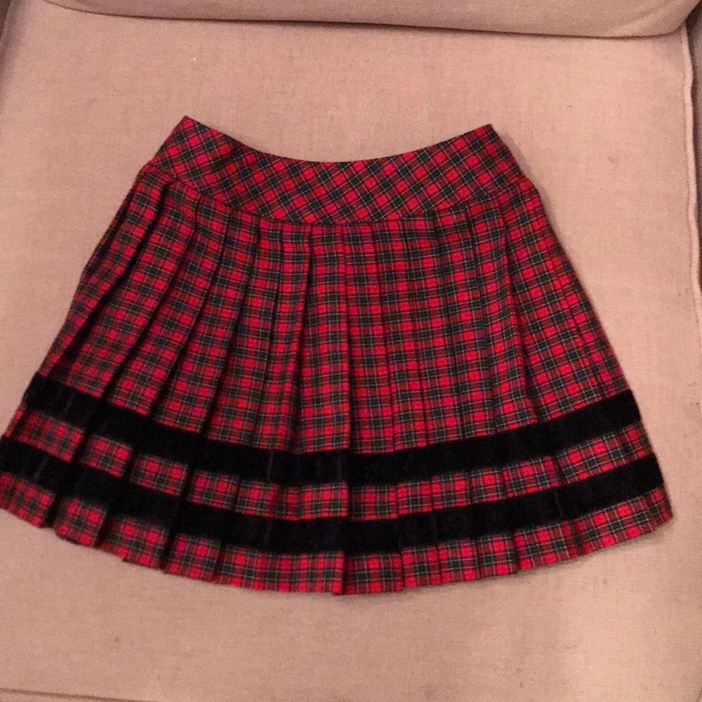 Toddlers plaid, pleated Hartstrings skirt